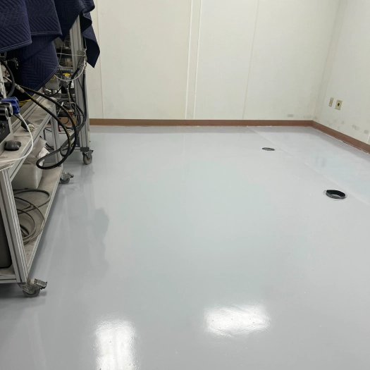 a recently finished commercial flooring